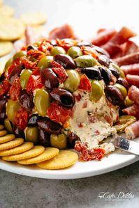 ITALIAN MEAT AND OLIVE CHEESE BALL