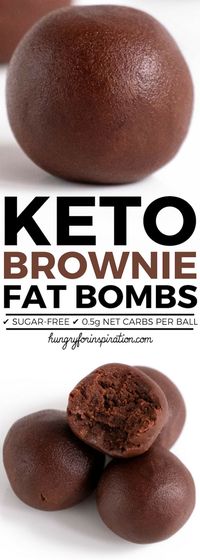 These Velvety No Bake Keto Brownie Bites will wipe out your sweet cravings in no time! Easy Keto Chocolate Fat Bombs with almost zero carbs! (Only 0.5g net carbs per ball!) Gluten-Free & Sugar-free! #ketodessert #ketosnacks #keto #ketorecipes #ketodiet #ketogenic #ketogenicdiet #lowcarbdesserts #lowcarbsnacks #lowcarb #lowcarbrecipes #lowcarbdiet #ketobrownies