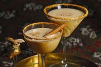 Gingerbread eggnog cocktail