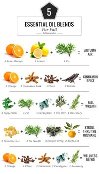 Essential oil blends to make your hose smell like fall!