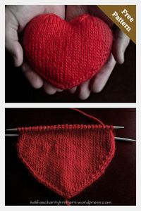 10 Mini Heart Free Knitting Pattern