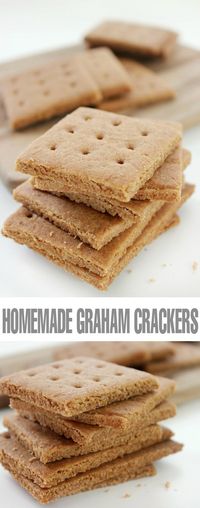 These Homemade Graham Crackers taste so good you may never go back to store bought again. Use them for s'mores, in baking or even just enjoy alone!