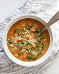 Creamy Italian White Bean Soup - Last Ingredient