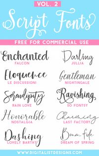 Check out some of the best free script fonts the internet has to offer! Every font on this list comes with a commercial use license. #free #fonts #script #scriptfonts #freefonts