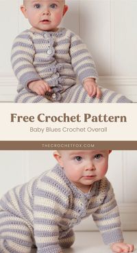 Craft this adorable striped crochet baby onesie that will keep your little one cozy and comfy especially during fall and winter season. With sizes from Size 0 - 4 years, this easy crochet pattern is an ideal handmade baby shower gift they will surely love.| More free crochet patterns at thecrochetfox.com