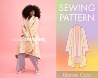 Blanket Coat PATTERN Digital Pdf Video Tutorial, Suitable for Beginners, Upcycling Project, Quilt Jacket, Sewing, Tiktok - Etsy