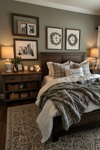 Simple ideas for creating a cozy farmhouse bedroom. From soft bedding to rustic furniture, find inspiration for achieving the perfect blend of comfort and style. Make your bedroom a relaxing retreat. #CozyFarmhouse #SimpleDesign #BedroomIdeas #HomeComfort