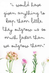 Every parent has different parenting styles and parenting methods, but there are a few things that every parent can agree on. And one of those is that time goes by way too fast. These 19 quotes about kids growing up too fast are sure to have every mom feeling bittersweet. These are some of the most meaningful motherhood quotes you will find. #quotesaboutkidsgrowinguptoofast #motherhoodquotes #parentingquotes #quotesaboutkids #quotesaboutparenting