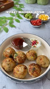 Tastytaleswith Rupal on Instagram: "✨Instant Makhana Appam ✨

Ingredients:-
Makhana - 1 cup
Sooji - 1 cup
Capsicum - 1 tbsp
Yellow bell pepper-1/2 tbsp
Red bell pepper-1/2 tbsp
Coriander - 1 tbsp
Black Pepper Powder - 1 tsp
Salt
Cumin Seeds - 1 tsp
Curd-2 tbsp
Grated paneer- 1/2 cup
Boiled Potatoe - 1 tbsp

#appam #appe #insantappam#makhanarecipe #makhana#kidsrecipes #lunchbox #lunchboxideas #yummy #tasty #food #foodie #yumm #foodreels #trendingreels #viralreels #instafood #yummyfood"