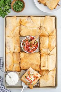 sheet pan tacos in a pan