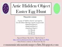 FREEBIE Friday: Artic Hidden Objects Easter Egg Hunt! for sounds /k, g, s/ and /s, l, r/ blends