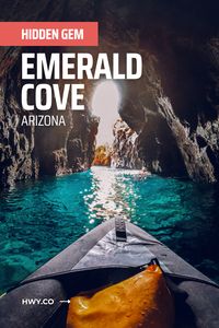 Most visitors miss this natural phenomenon that is Emerald Cove in Arizona simply because of its remote location. Don't be one of them! This Enchanting Emerald Cove in Arizona Can Only Be Reached by Kayak