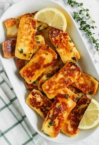 Honey Glazed Halloumi - Cooking With Ayeh