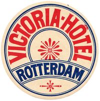 Olanda - Rotterdam - Victoria Hotel by Luggage Labels - this is a Flickr collections of tons of luggage labels.