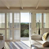 White wooden push rod bi fold plantation shutter doors interior on Chi – China Windows and Doors Manufacturers Association