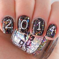 New Years Nails - 38 of the BEST New Year Nails to Kick Off 2016! New Year's Eve Nails, Nail Art and Designs to be fabulous on the last day of the year!