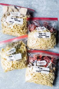 Four Easy Pasta Freezer Meals - Foodness Gracious