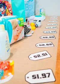 superhero / comic book baby shower - Price is Right game // Heartfully, Amy