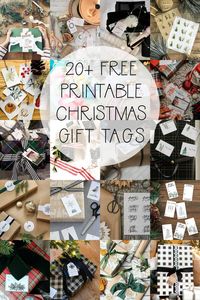 20 Free Christmas Printable Gift Tags