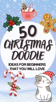 Christmas Doodle ideas for beginner artists | drawing festive ideas | christmas card ideas | diy christmas doodle ideas #christmas #doodle #christmasdoodleideas