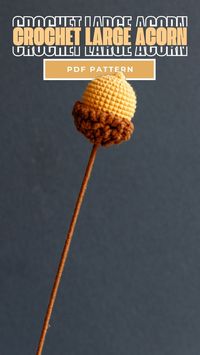 This is our PDF pattern of crochet large acorn, with a detailed video tutorial to guide you through the crocheting process. It’s beginner-friendly so you do not need advanced skill levels to make it. DIY crochet Christmas decoration gift.