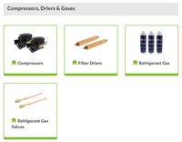 Fridge Compressors, Driers and Gases