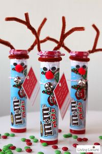 Rudolph the Red Nosed Reindeer DIY Christmas Candy. Cute Christmas Gift Ideas | Teacher Christmas Gifts | Reindeer DIY | Christmas DIY | Christmas Crafts | Kids Crafts