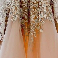 I N S P I R E // Soft peach tulle & embroidery   @marchesafashion