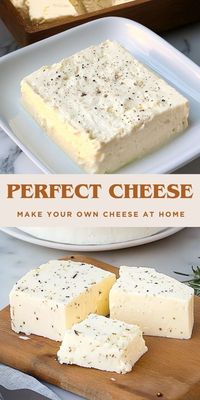 Only 2 Ingredients! Make Perfect Cheese in Just 6 Minutes Ingredients: 1.5 liters (about 6 1/3 cups) of milk (whole milk is best for creamier cheese) 2 tablespoons of apple cider vinegar 50 grams (about 3 1/2 tablespoons) of melted butter 1 tablespoon of Provencal herbs (optional) Salt to taste #Cheese #PerfectTaste