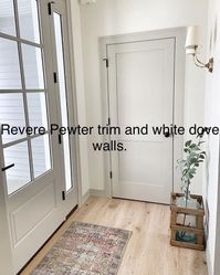 Revere pewter and white dove | Paint colors for home, House design, House colors