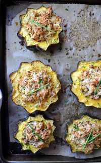 Stuffed Acorn Squash with Ground Turkey - California Grown