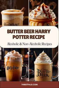 Enjoy Butterbeer like never before with options for both alcoholic and non-alcoholic versions. This recipe captures the essence of Harry Potter’s favorite drink, making it perfect for everyone in the family. #ButterbeerRecipe