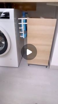 DIY - IKEA Hack on Instagram: "@disenyaes shared a clever IKEA hack utilizing two EKET storage units. She transformed them into rolling laundry baskets and enhanced the setup by adding a PÅLYCKE hanging basket for conveniently storing laundry products.  What do you think of this practical and stylish solution?  For more ideas and inspiration, be sure to check out Sara’s page @disenyaes  . . . #ikeahack #ikea #ikeahome #ikeaideas #ikealover #interiordesign #diy #HomeDecor #diyideas #diyproject #home #HomeDIY #InteriorDesign #laundry"