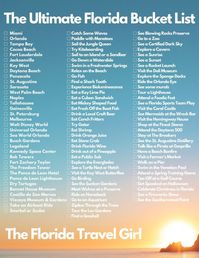 florida bucket list email sign up