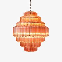 Pink Grande Palermo Chandelier - an extra large pink chandelier