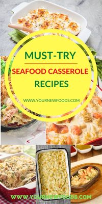 Seafood Casseroles. These stunning seafood casserole recipes & Casseroles with fish are the best we could find. Tilapia, Salmon, Tuna, Shrimp & Crab recipes. Make them your Go-to.