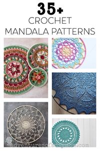 Choose from over 35 crochet mandala patterns with this big list. Find your next crochet project.