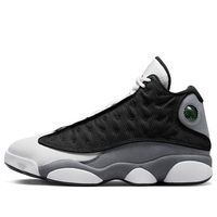 The Air Jordan 13 Retro 'Black Flint' is a sleek and stylish sneaker with a minimalist color palette. The Jordan branding on the upper is detailed and adds to the shoe's charm. The toe is designed to protect against scuffs and collisions, making it perfect for any activity. Inspired by the iconic Black Cat, this sneaker is part of a series of shoes that are sure to turn heads. The combination of black, university red, flint grey and white make this shoe a timeless classic. Whether you're on the court or out and about, the Air Jordan 13 Retro 'Black Flint' is the perfect choice. (SNKR/Panda/Basketball)