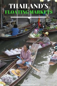 The floating markets in Thailand are one of the most fascinating things to see while visiting Bangkok. See it all for yourself on a market tour. #thailand #floatingmarkets #bangkok