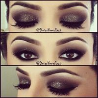 Make cheia de glitter preto,e muito glamour ❤