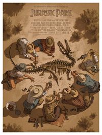 ArtStation - MONDO Jurassic Park, Claire Hummel