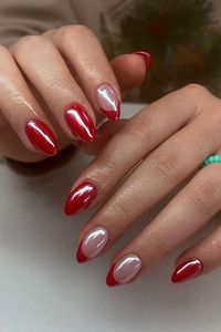 Red Summer Nails, red summer nail ideas, red nail ideas, red french tip nails, cherry red nails, short red nails, almond red nails, glazed red nails, chrome red nails