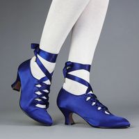 PRE-ORDER Foxtrot Women's Edwardian Pump (Cobalt Blue) – American Duchess