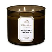 Rich Mahogany, Teak, Oak, Frosted Lavender The Perfect 3-Wick Candle! Made using the highest concentration of fragrance oils, an exclusive blend of vegetable wax and wicks that won't burn out, this Bath & Body Works candle melts consistently and evenly, radiating enough fragrance to fill an entire room.