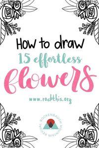 Do you love all the flowers you see on bible journaling pages but don’t know how to draw them yourself? This blog post has a video showing you how to draw 15 different flowers AND a printable practice sheet!