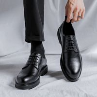 Age Range: Youth (18-40 Years Old) Category: Leather Shoes Upper Material: Cowhide Sole material: Rubber Upper height: Low Top Color: Black