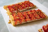 Quick Strawberry Puff Pastry Tart with Mascarpone Cream - Pastry At Home