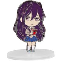 Your favorite character from Doki Doki Literature Club is now a Nendoroid pin! This Doki Doki Literature Club Yuri Nendoroid Pin measures approximately 2 1/2-inches tall and comes packaged in a window box. A clear display stand is also included!