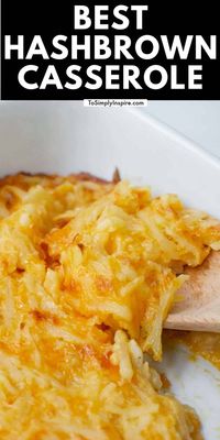 This easy Hash brown Casserole, also known as funeral potatoes, is a popular cheesy potatoes recipe in a creamy sauce that the whole family loves.  It's an easy side dish for holiday dinners, potlucks, summer bbq's, more.