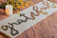 Grateful Thanksgiving C2c Table Runner